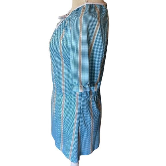 Vintage “Alive Tops” Gingham Check Blouse from 1970 - Picture 5 of 7